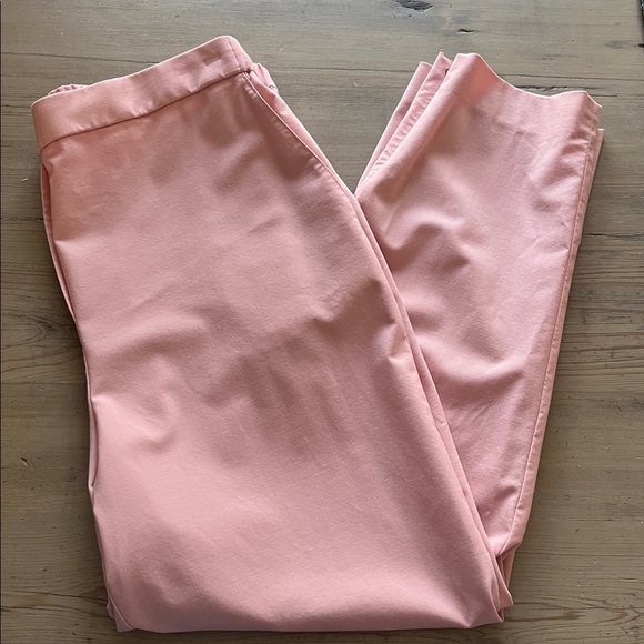 St. John Wool Crepe Pale Pink Trousers Size Large - Picture 10 of 10
